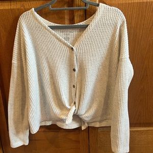 Women’s American Eagle button up tie sweater